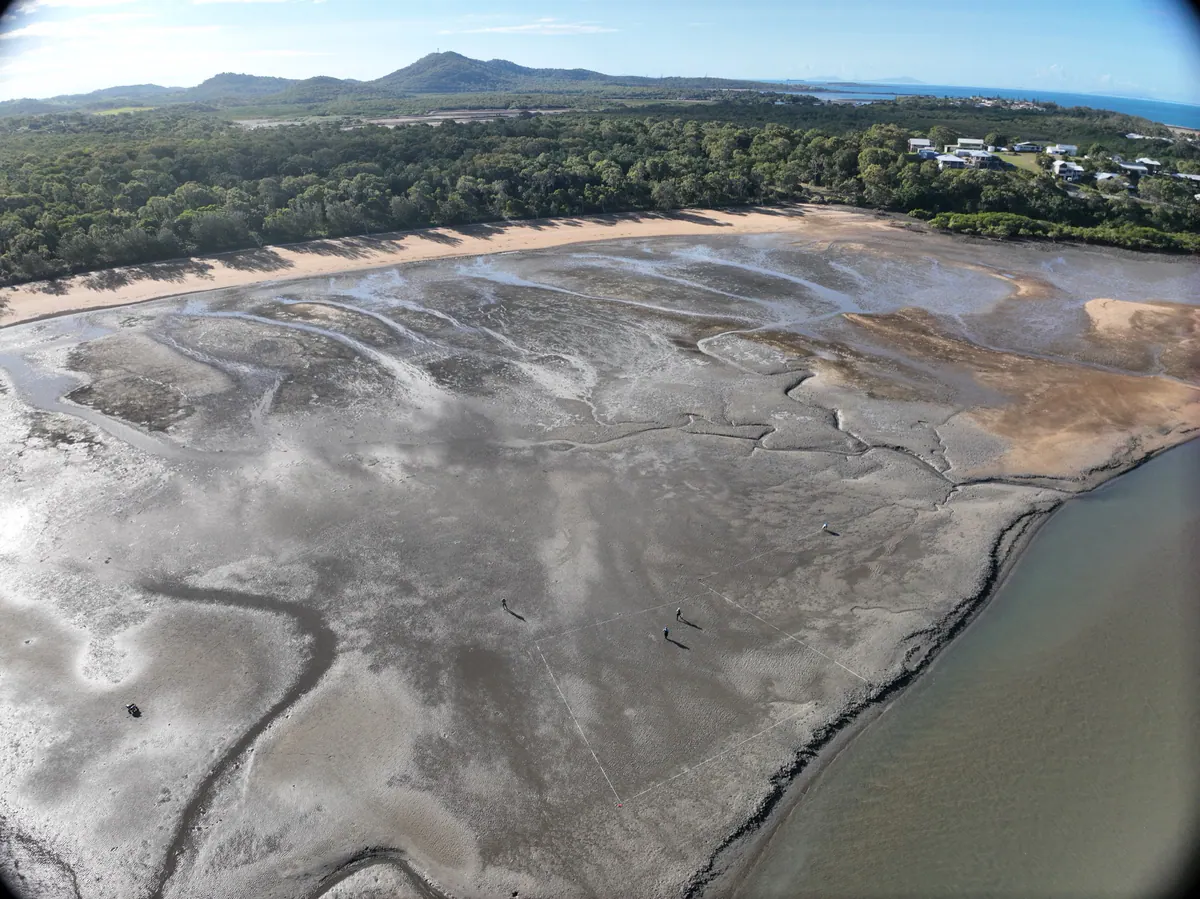 Aerial view from the ranges across the coastal plain to the sea